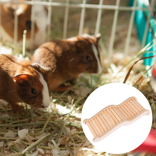 Hölzern Hamster-Kletterleiter Verstecktes Spielzeug Für Rennmaus Holzrampe