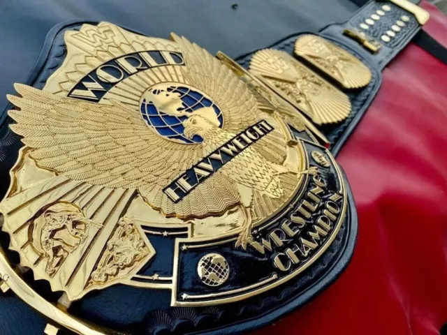 WWF Winged Eagle Heavyweight Championship Daul Plated Belt 4MM Zinc (Replica)