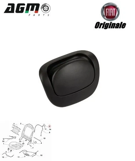 Coppia Maniglie Regolazione Sedile Per Mercedes Classe A W169 E Classe B W245 – Ricambio OEM In Plastica Nera, Montaggio Diretto