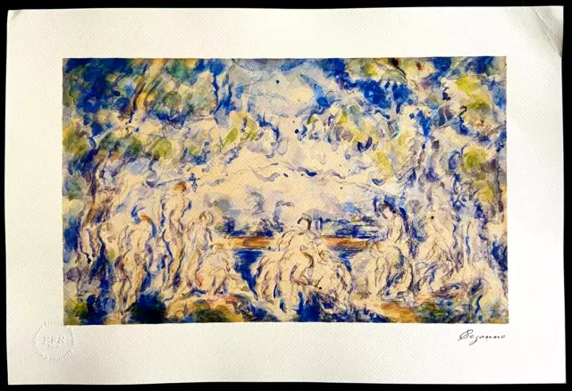 Paul Cézanne Bathers Lithography (Gauguin Georges Seurat Édouard Manet )