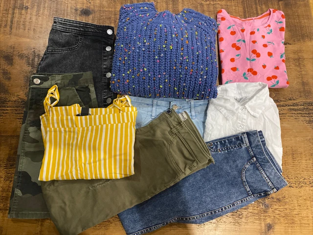 Pacchetto di abiti per ragazze età 11-12 M&S, H&M, Primark ecc. 9 pezzi