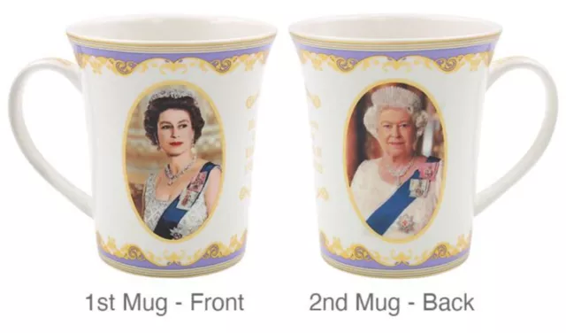 Her Majesty Queen Elizabeth II Coffee Mug Set Gift Boxed - Royal Heritage