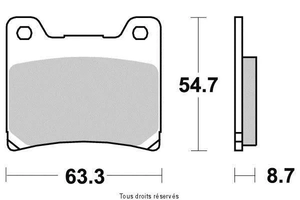 Plaquette Frein YAMAHA TZR 125 2RH 2RL , 1990 - 1992 / XJR 1200 1300