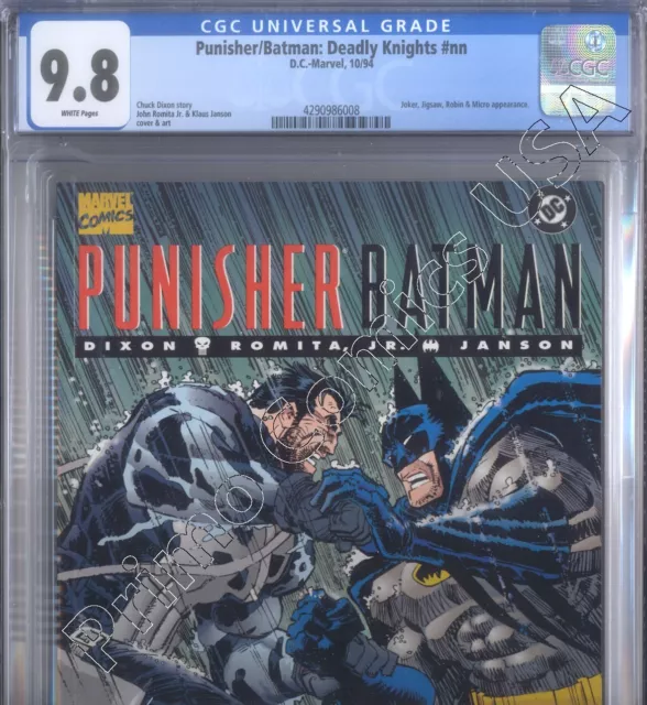 PRIMO:  PUNISHER BATMAN Deadly Knights DC Marvel comics 1994 CGC 9.8 NM/MT