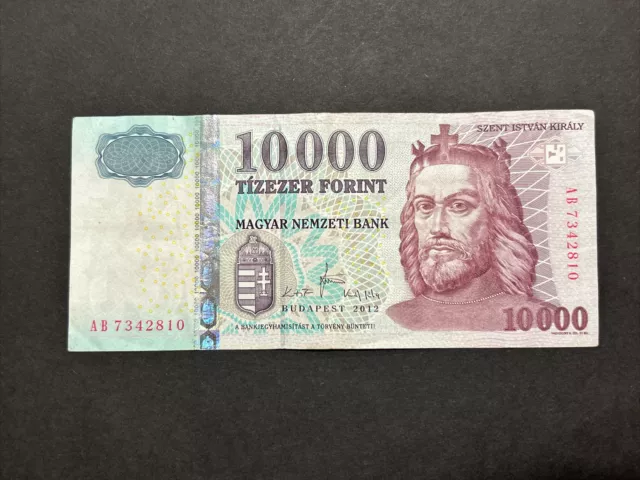 2012 National Bank Of Hungary 10,000 Forint Banknote