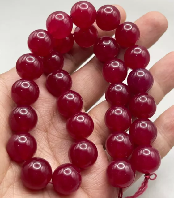 Vintage Original Burma 100% Ruby stone unique string Stunning Wonderful Beads