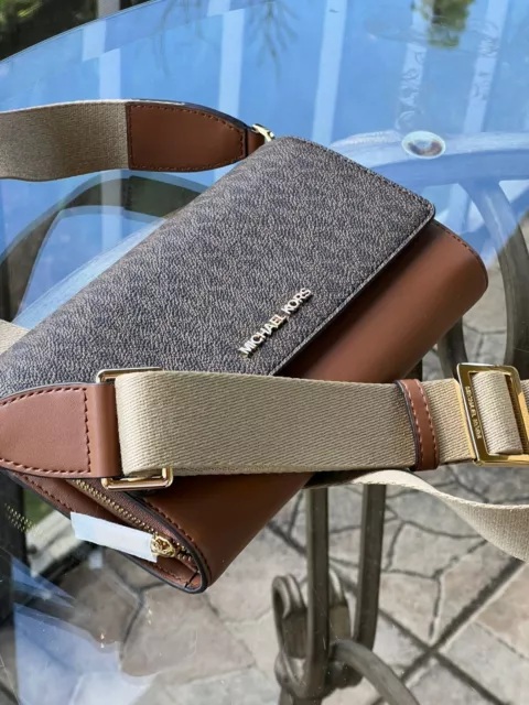 Michael Kors Women Lady Zip Around Wallet Crossbody Bag Handbag Messenger Purse 3