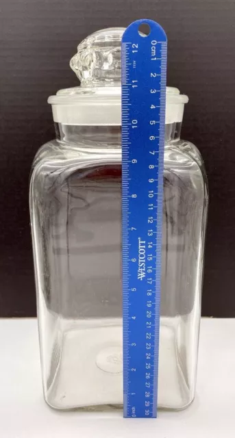 Antique TIFFIN DAKOTA GLASS  APOTHECARY Drug Store Display CANDY JAR 12-13 inch 2