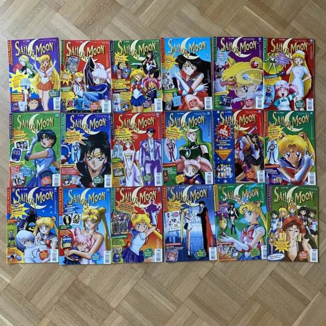 Sailor Moon Hefte Comics Zeitschrift - Jahr 2000 Nr. 1 bis 16 + 25&26 - 18 Stück