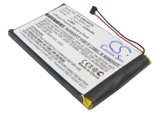 Batterie 1250mAh type 361-00051-02 EF34EF38F00HV Pour Garmin Nuvi 2450 2545