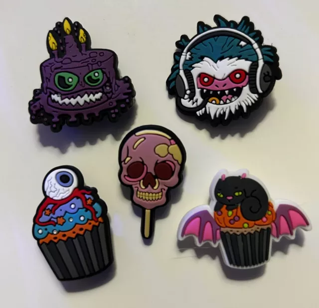 5 Scary Cute Halloween Cartoon Shoe Charm Accessories For Crocs