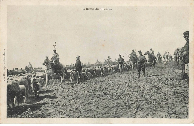 Maroc  #San47583 Razzia Du 8 Fevrier Chevaux Betail