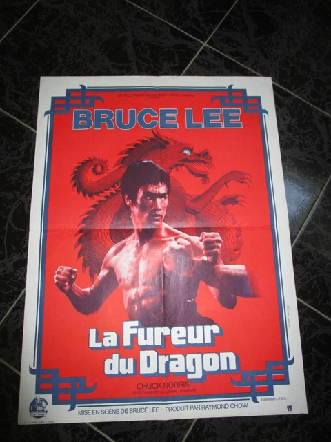 CPM Reproduction d'afiche de cinéma - La fureur du dragon Bruce Lee