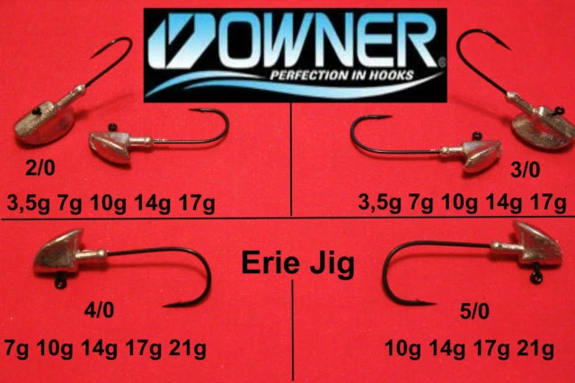 OWNER  Erie Jig  Jigkopf Jighaken Jigköpfe Bleikopf