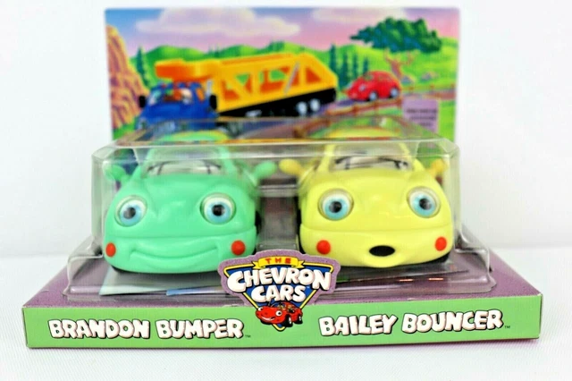 Chevron Cars Brandon Bumper & Bailey Bouncer Movable Parts 1999 NEW in Box