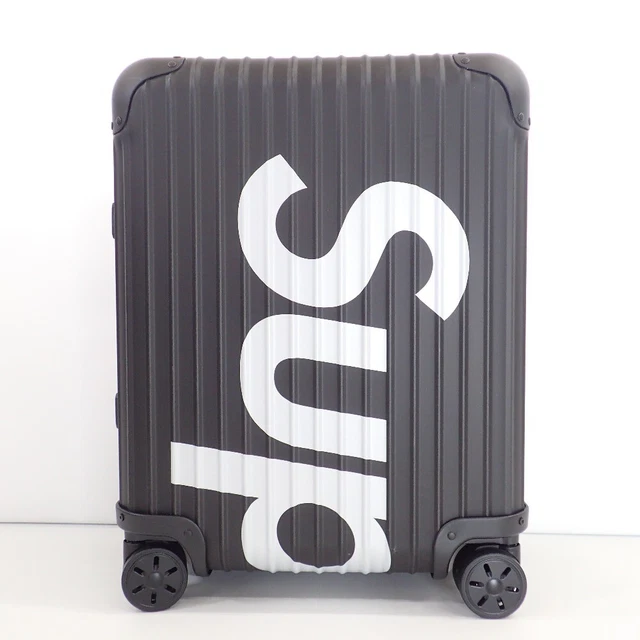 RIMOWA X SUPREME 18Stainless Steel Topaz Topas Multiwheel 45L