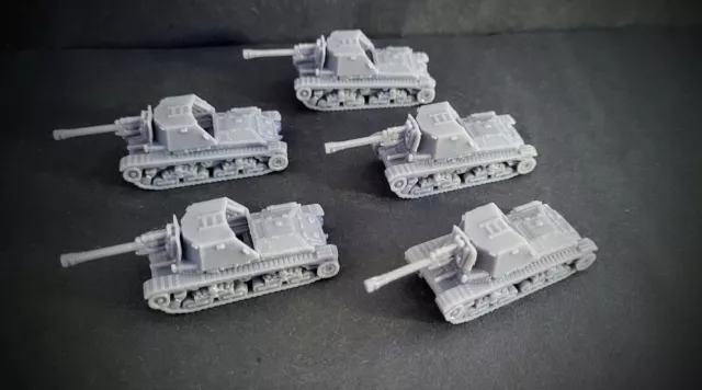 Flames of War Romanian TACAM R-2 Tank Platoon lot X5 resin