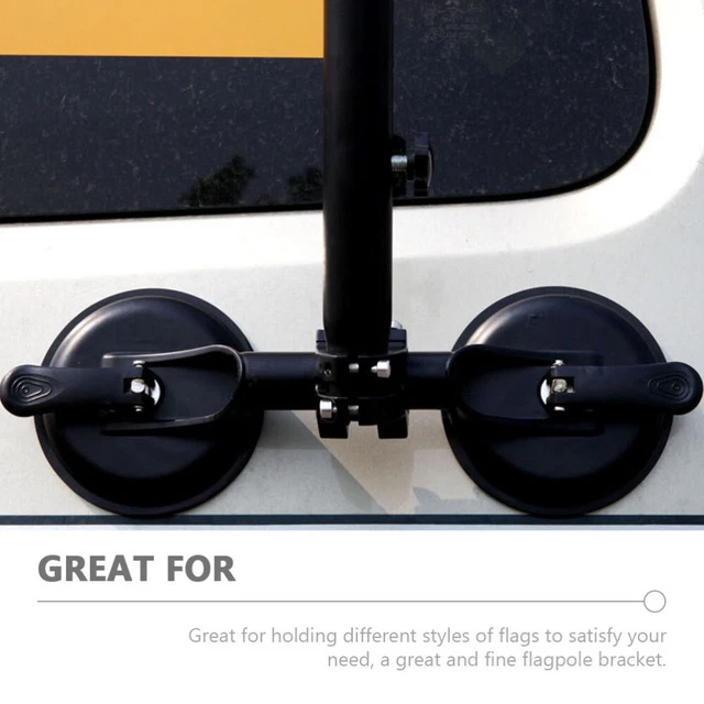 Suction Flag Mount Flagpole Sucker Bracket Carplay Mount Flagpole Stand 4