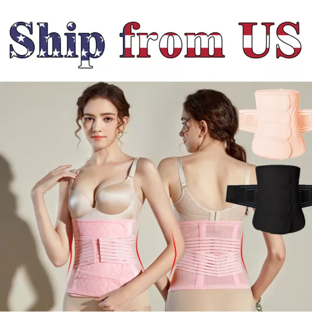 Postpartum Support Recovery Belly Wrap Band Waist Trainer Control Body Shaper US