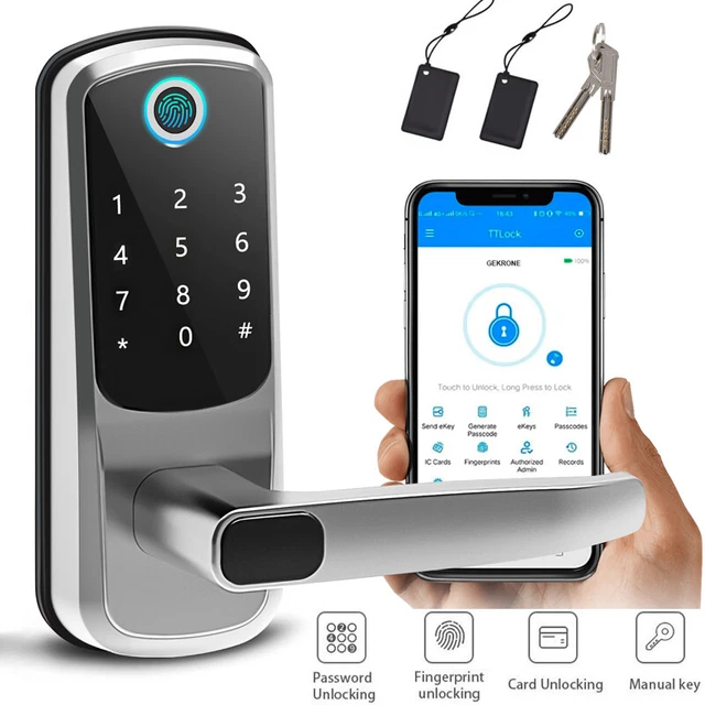 SMART DOOR LOCK WiFi Keypad APP Control Fingerprint Keyless Digital