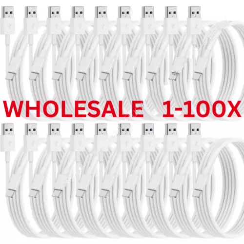 Wholesale Bulk USB Cable 3/6Ft Lot For Apple iPhone 14/13/12/11/X/8 Charger Cord