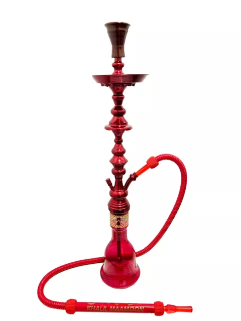 Khalil Mamoon Level 2 Shareef Hookah Red Large Size 32''