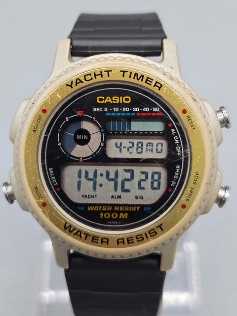 時計 casio YACHT TIMER trw-300 NOS Casio TRW-300 Yacht Timer Vintage Digital Watch w/ Tags
