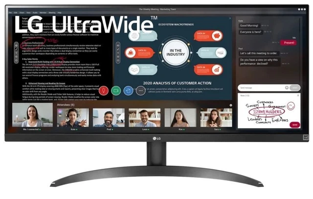 LG 29WP500 29" 21:9 Ultrawide Full HD IPS Monitor, 75Hz, 5ms, HDMI, AMD FreeSync