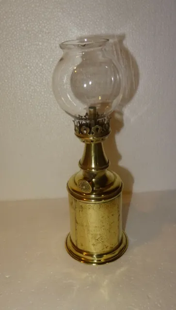 Pour Collection Lampe Pigeon Avant 1900 Premier Modele Avec Plaque Rapportee