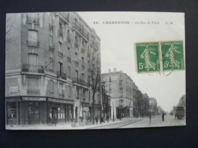 CPA  -  94  -  Charenton  -  La Rue de Paris  -  1906