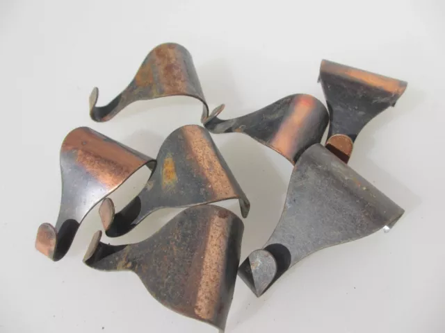 Vintage Iron Picture Rail Hook Moulding Hanging Hooks Frame Old Mirror Copper