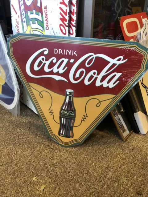 Coke Triangle Repro Metal Sign