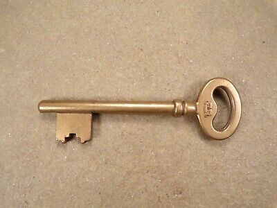 Brass Skeleton Bit Key Vintage Antique Brass Mortise Lock Key Not Hollow Barrel