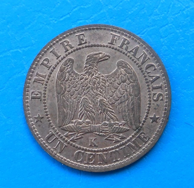 1 centime Napoléon III 1861 K BORDEAUX , TRES TRES BELLE QUALITE !