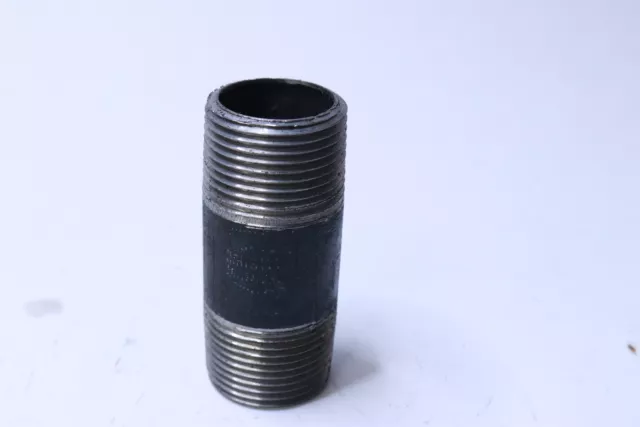 (19-Pk) Nipple Steel Black 1-In x 3-In 585-030HN
