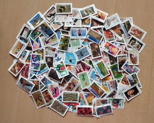 Lot De 200 Timbres Français Oblitérés – Mélange Décollés – Pour Collectionneurs