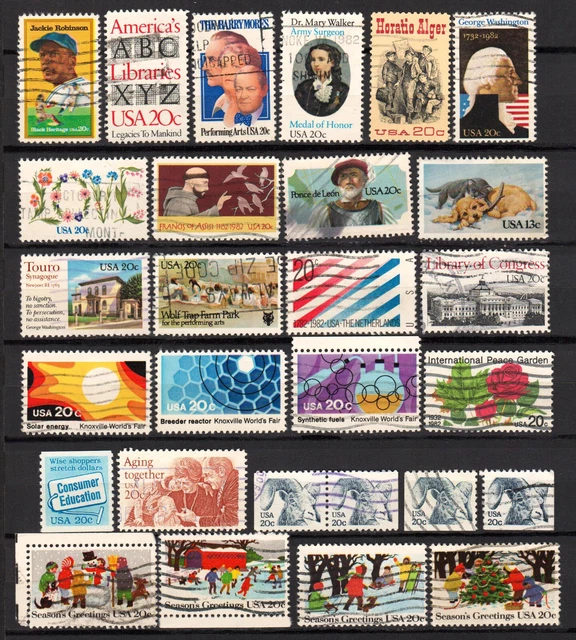 Briefmarken USA LOT aus 1982 gestempelt (US 365)