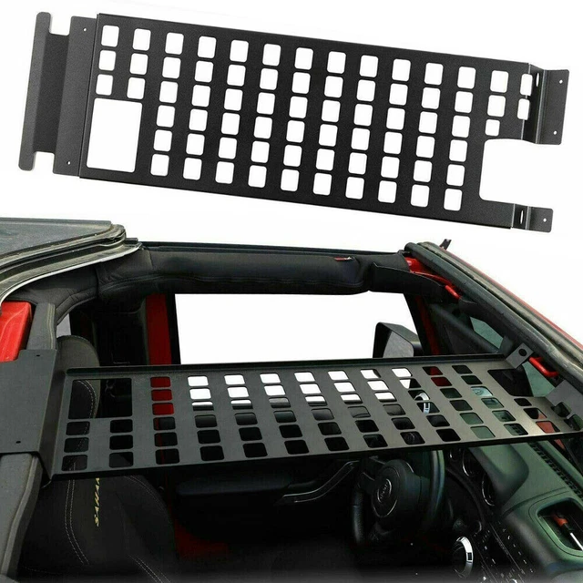 BLACK ROOF RACK Hard Top Molle Racks Luggage Panel For Jeep Wrangler JK