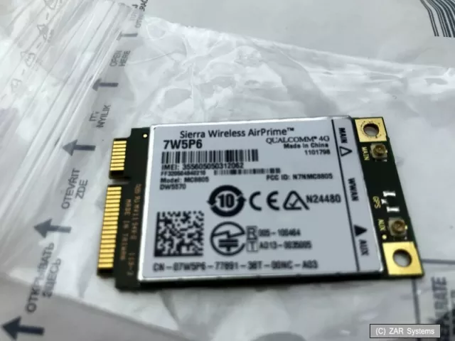 DELL 7W5P6 Internal Wireless AirPrime Karte Card HSDPA WWAN für Latitude E5440