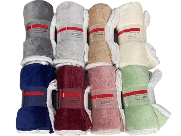 Coperta A.C.Milan Ufficiale In Pile Sherpa 130x160 Cm - Plaid Invernale Doppio Strato Per Divano E Letto - Foto 9