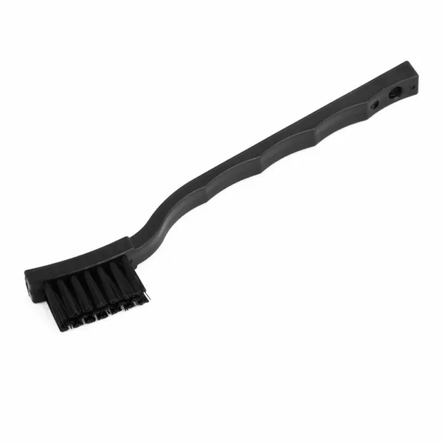 Black Plastic 17mm Length 3 Rows Anti Static ESD Cleaning Brush