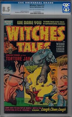 Witches Tales #13- Cgc 8.5 Very Fine+ 1952 Giant Rat Cover-Super Higrade