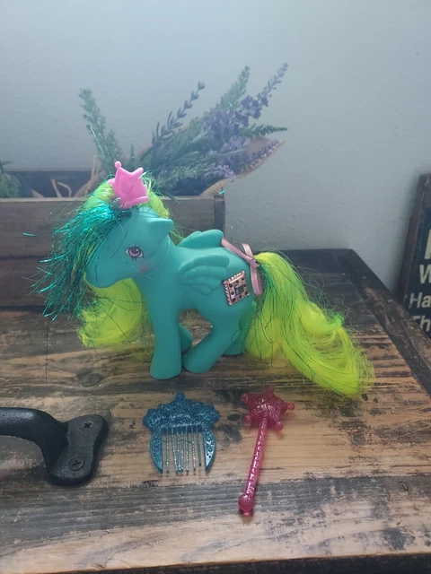 My Little Pony Princess Pristina Crown Wand Comb Vintage G1 Rare HTF Complete