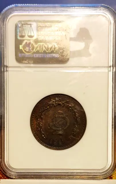 Mexico 5 Centavos 1929 Mo NGC MS 64 BN Bronze KM#422 3