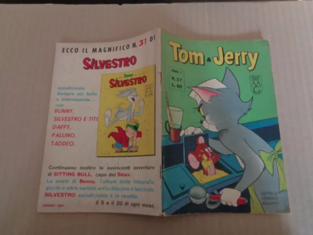 Tom & Jerry N° 37  Editrice Cenisio 1963 - Buono -