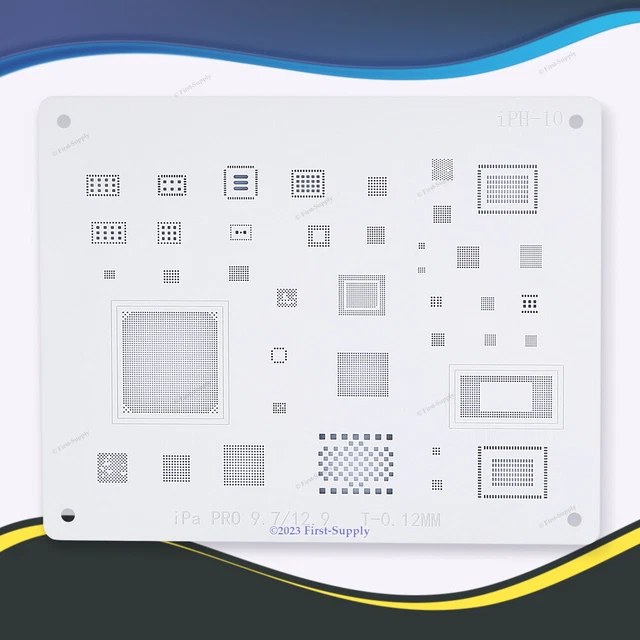 0.12mm Thickness BGA Reballing Stencil for iPad Pro 9.7/12.9 Repair