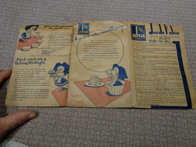 Jeu De L'Oie Publicitaire Ancien 1931 - Thème Aviateur Alsa, Complet Avec Accessoires