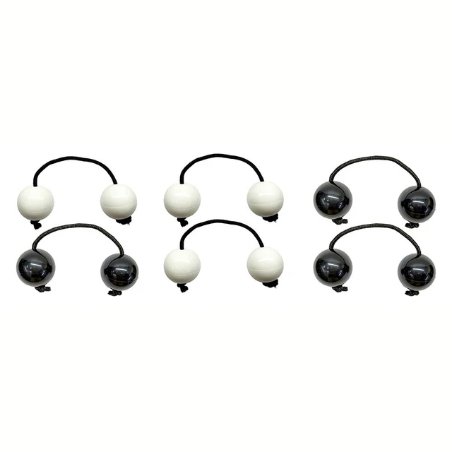 Sandball Percussion Instrument Black + White White ASALATO African Shakers