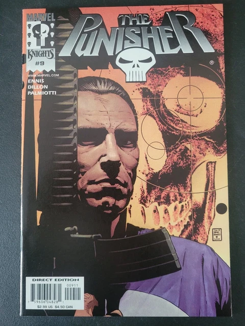 Punisher #9 (2000) Marvel Knights! Tim Bradstreet! Garth Ennis! 1St Russian!
