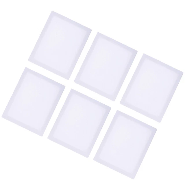 6 PIEZAS Panel de pared de lona en blanco tablero de dibujo pintura al óleo plana